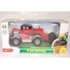 Model Traktor se sběračem - červený - 1:27
