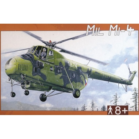 Vrtulník Mil Mi-4 1:72 Směr plastikový model ke slepení