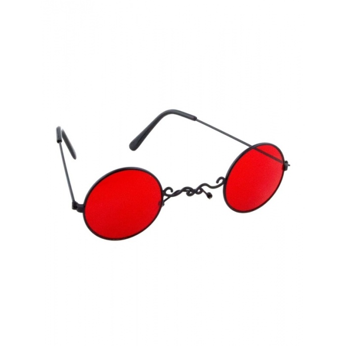 Brýle kulaté červené