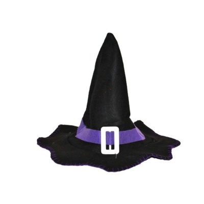 Klobouk čarodějnice - fialový
