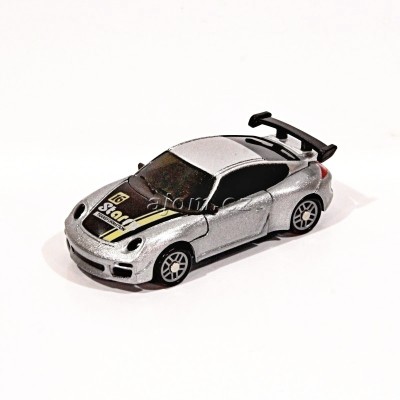 Auto 1:64 - robot transform - stříbrný