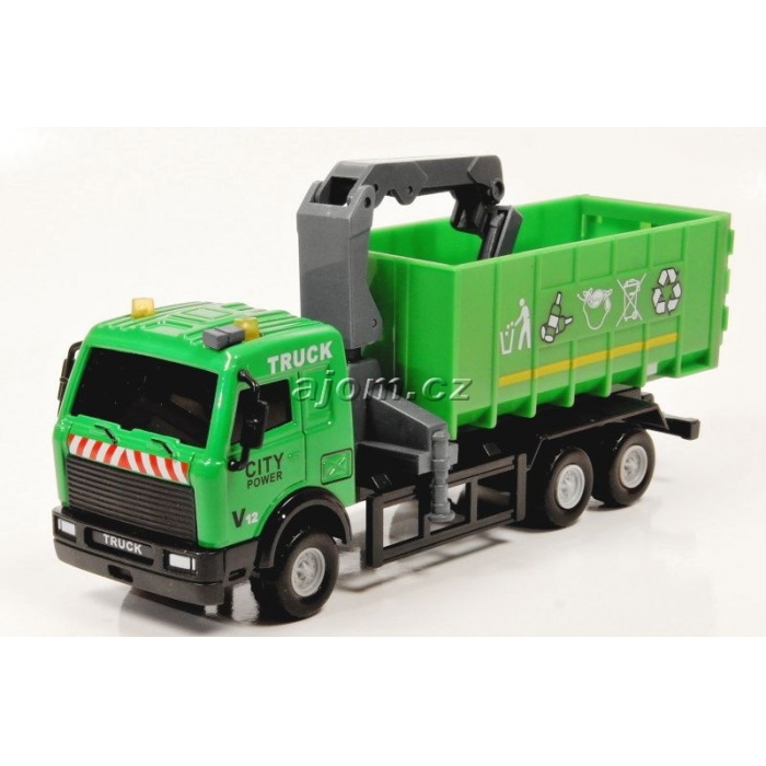 Model nákladního auta Mondo Motors kontejner na odpad - 1:64