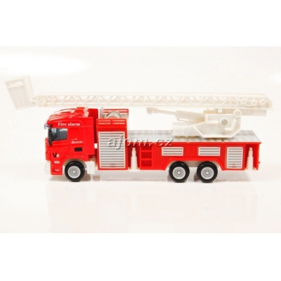 Model nákladního auta Mondo Motors hasiči žebřík - 1:64