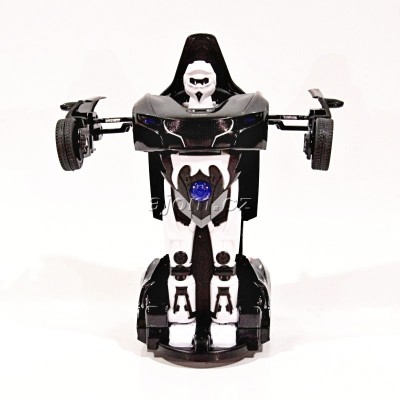 Auto 1:32 - robot transform se světlem a zvukem - černý
