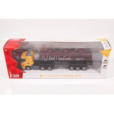 Model nákladního auta Mondo Motors tahač s návěsem cisterna - 1:65