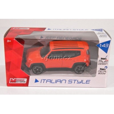 Jeep Ranegade model auta Mondo Motors 1:43