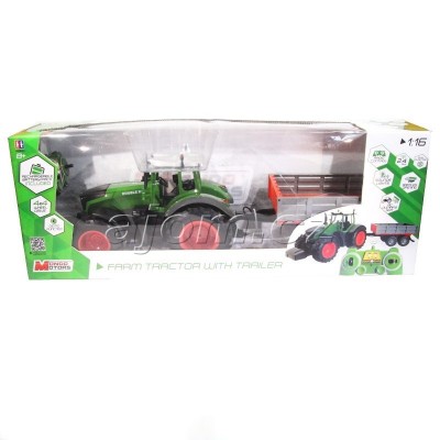 Traktor s vlečkou na dálkové ovládání 2,4 GHz
