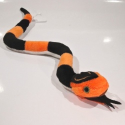 Plyšový Had pruhovaný 50cm