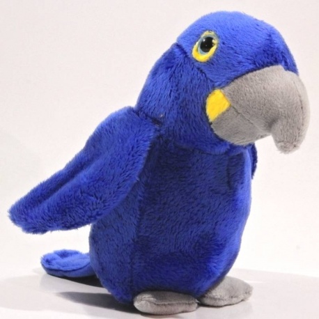 Plyšový Papoušek - modrý