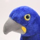 Plyšový Papoušek - modrý