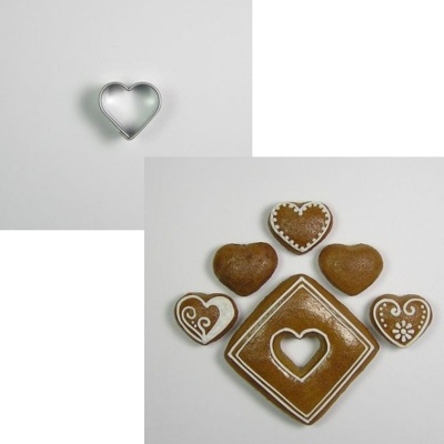 Vykrajovátko Srdíčko střed 19 x 17 mm