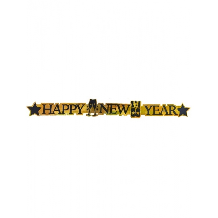 Dekorace nápis Happy New Year 113cm