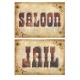 Dekorace western 2ks - Saloon a Jail