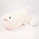 Plyšová Kočka ležící bílá 42cm