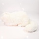 Plyšová Kočka ležící bílá 42cm