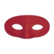 Škraboška maska látková červená