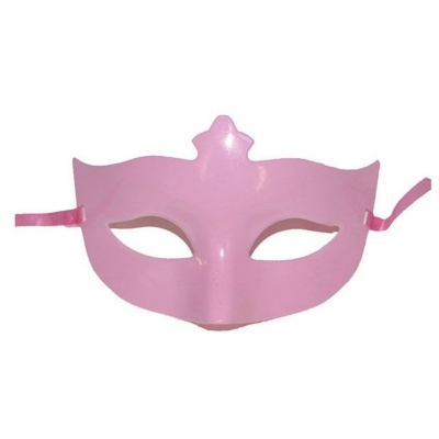 Škraboška maska s korunkou - růžová