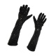 Dlouhé rukavice s flitry - černé 45 cm