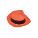 Plastový klobouk - oranžový