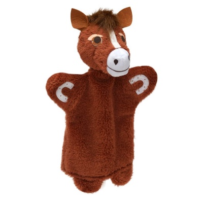 Kůň 32cm maňásek