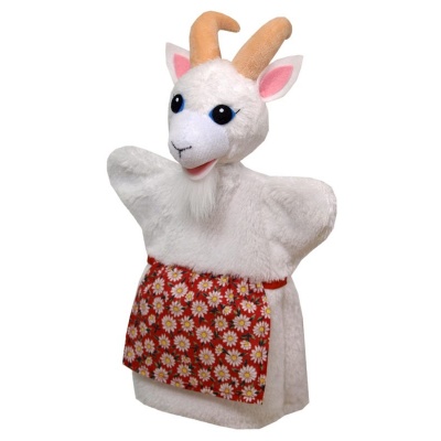 Koza se zástěrou 29cm maňásek