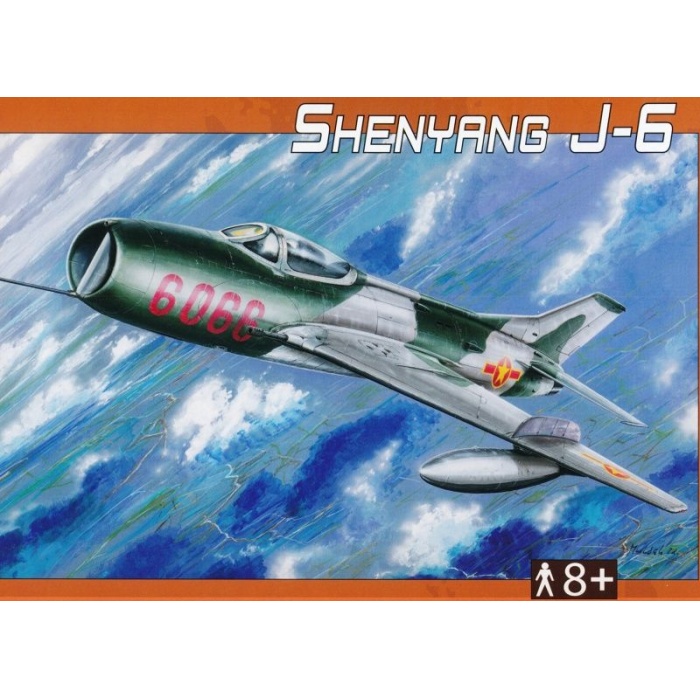 Směr plastikový model letadla ke slepení Shenyang J-6 (Mig-19) 1:72 slepovací stavebnice letadlo