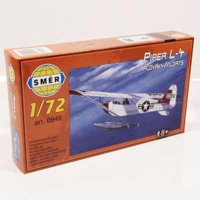 PIPER L-4H plováky - 1:72 Směr plastikový model letadla ke slepení