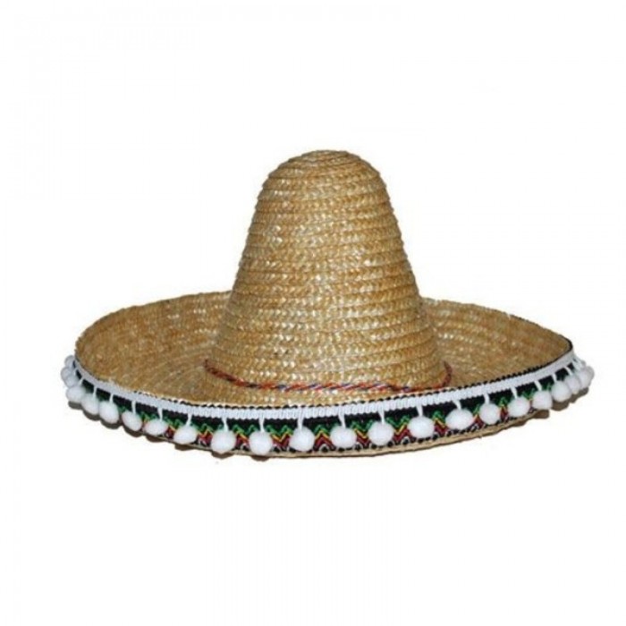 Mexické sombrero přírodní 50 cm