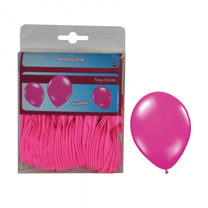 Balónky růžové - 40ks