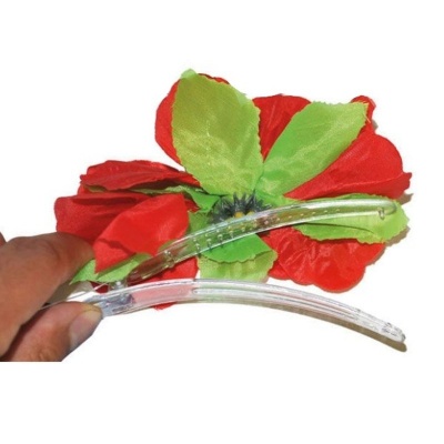 Spona havaj - modré květy 12cm