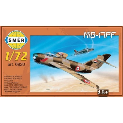 MIG-17PF 1:72 Směr plastikový model letadla ke slepení