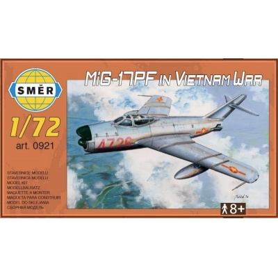 MIG-17PF Vietnam War 1:72 Směr plastikový model letadla ke slepení