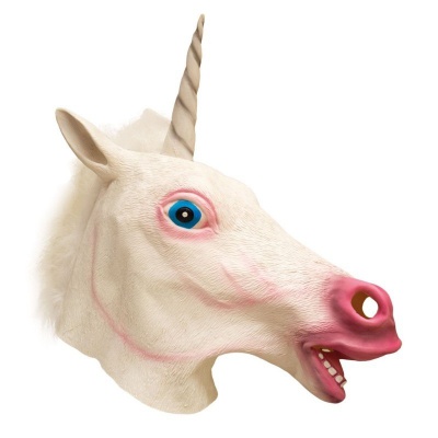Gumová maska Jednorožec