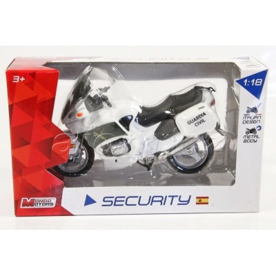 Motorka BMW španělská Policie Guardia Civil model Mondo Motors 1:18