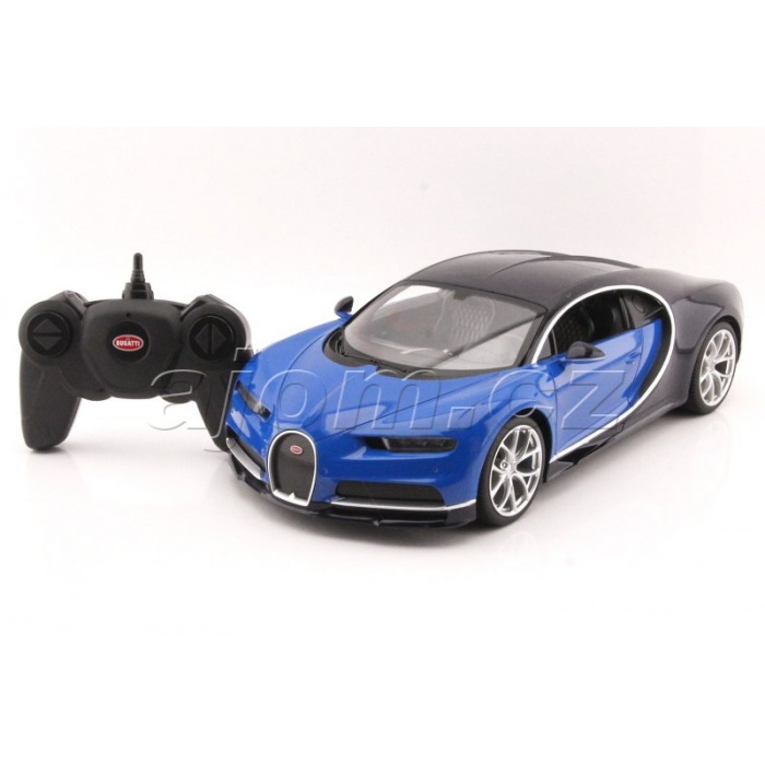 RC model Bugatti Chiron modré auto na dálkové ovládání 1:14