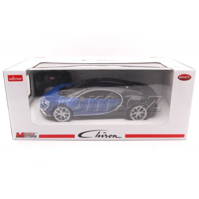 RC model Bugatti Chiron modré auto na dálkové ovládání 1:14