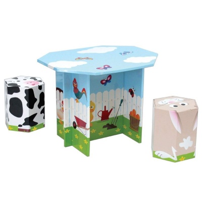 Krooom Stolek a 2 židličky EKO výrobek