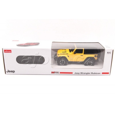 RC model Jeep Wrangler Rubicon auto na dálkové ovládání 1:24 žlutý