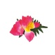 Spona havaj růžový květ 14cm