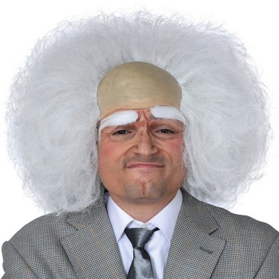 Paruka Šedivé vlasy s pleší Genius