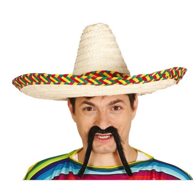 Mexické sombrero barevné 50cm
