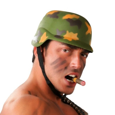 Vojenská helma maskáč - dospělá