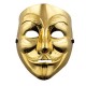 Maska Anonymous - zlatá