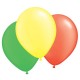 Balónky mix žluté, červené a zelené - 100ks