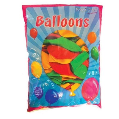 Balónky mix žluté, červené a zelené - 100ks