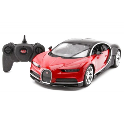 RC model Bugatti Chiron červené auto na dálkové ovládání 1:14