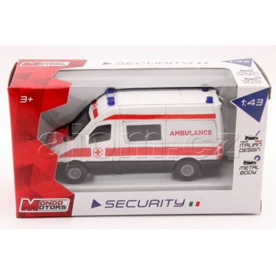 Kovový model minibus Ambulance Mondo Motors 1:43