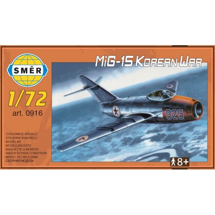 MiG-15 Korean War 1:72 Směr plastikový model letadlo ke slepení