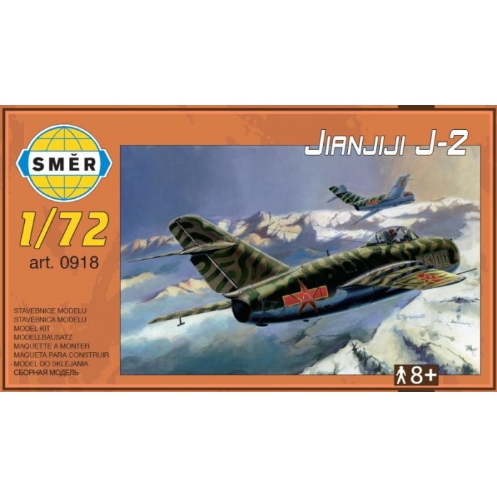 Shenyang J-2 (Jianjiji-2) 1:72 Směr plastikový model letadlo ke slepení