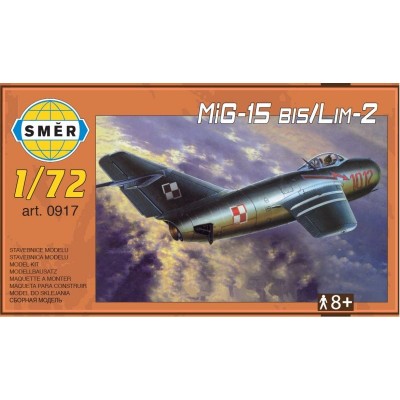 MiG-15 bis Lim-2 1:72 Směr plastikový model letadla ke slepení